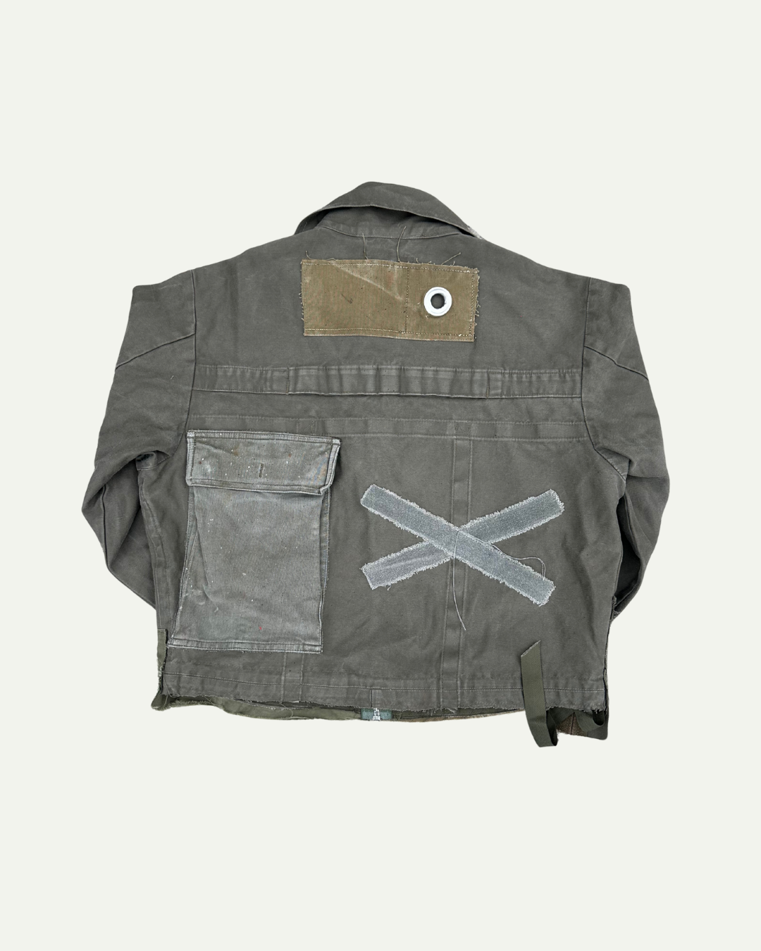 MILITIA PATCHWORK CROPPED JACKET - 004