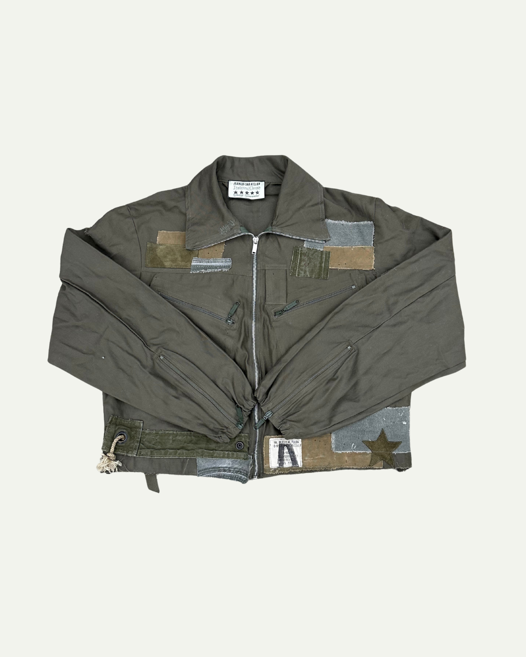 MILITIA PATCHWORK CROPPED JACKET - 003