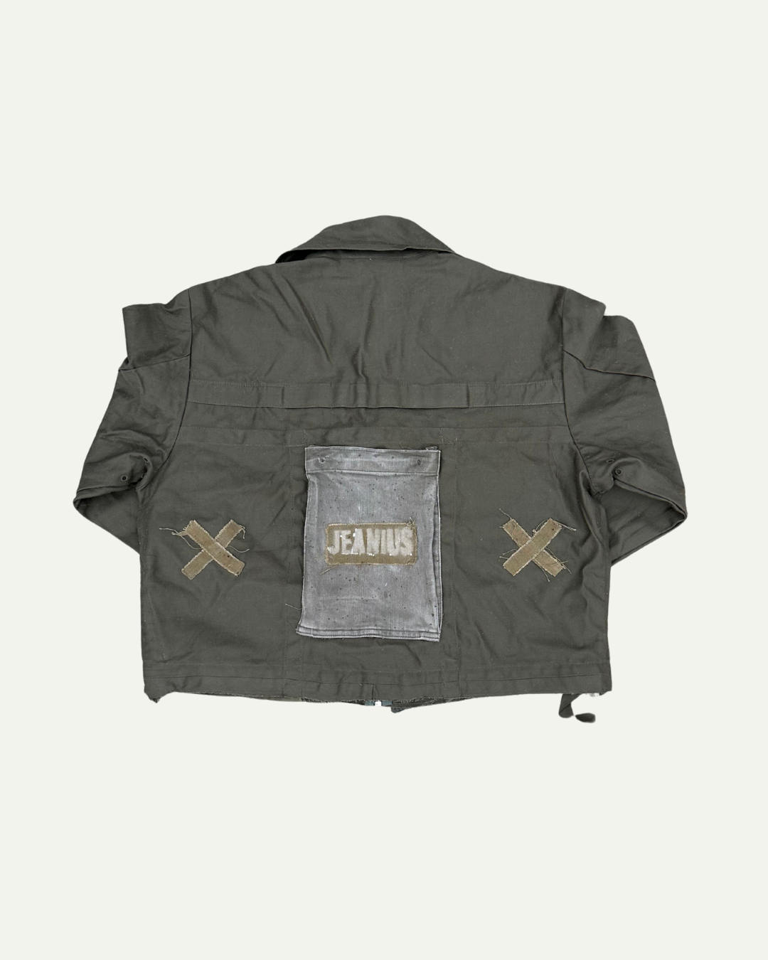 MILITIA PATCHWORK CROPPED JACKET - 003