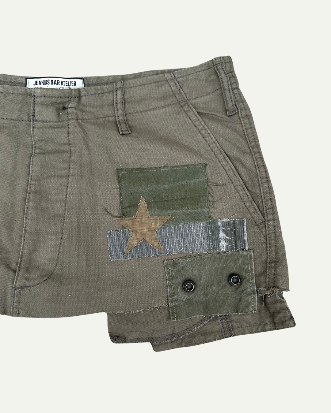 MILITIA PATCHWORK MINI SKIRT 006 - W34