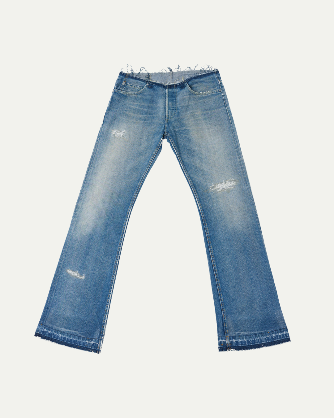 NO-WAIST FADED FLARE JEAN W33/L34