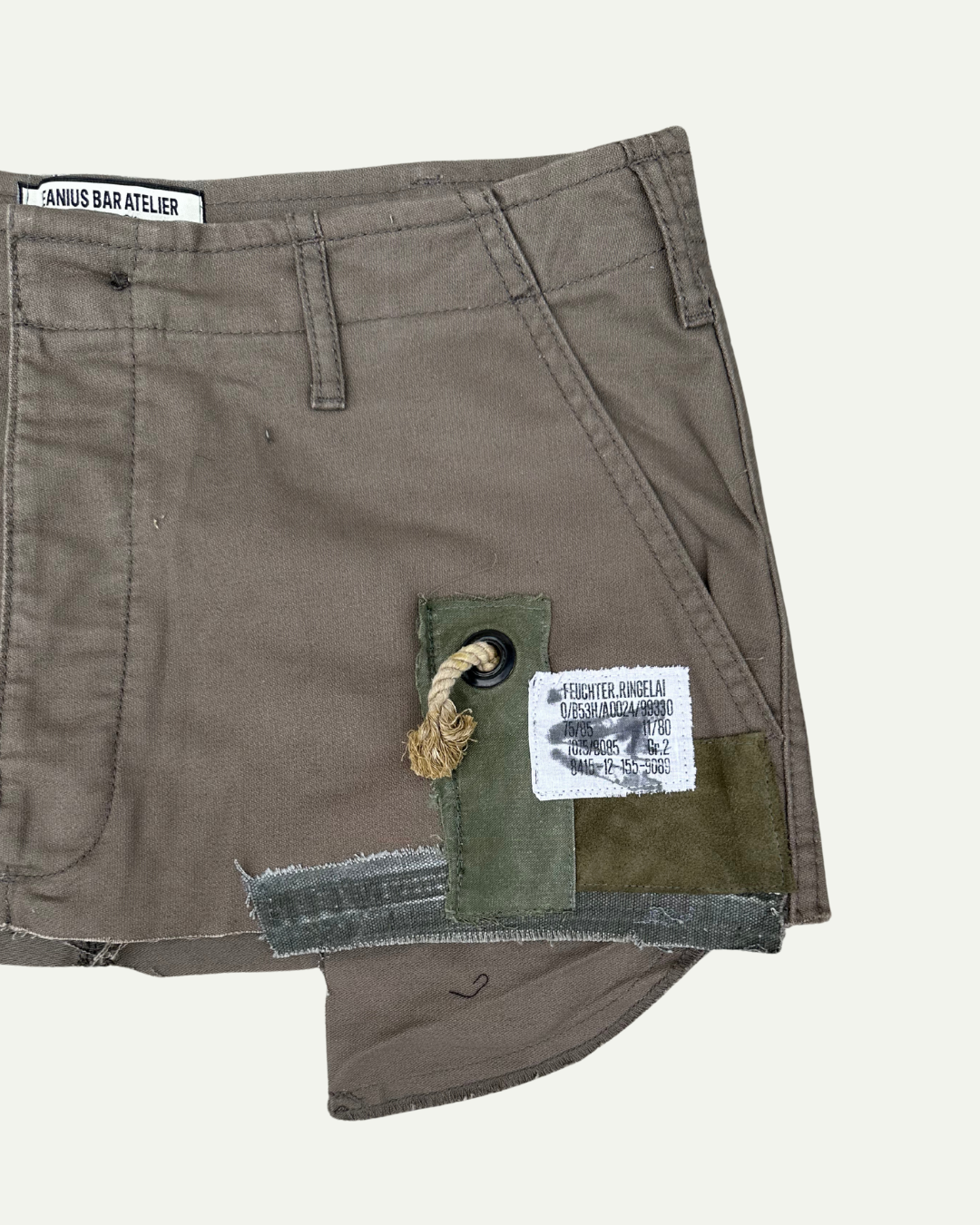 MILITIA PATCHWORK MINI SKIRT 008 - W34