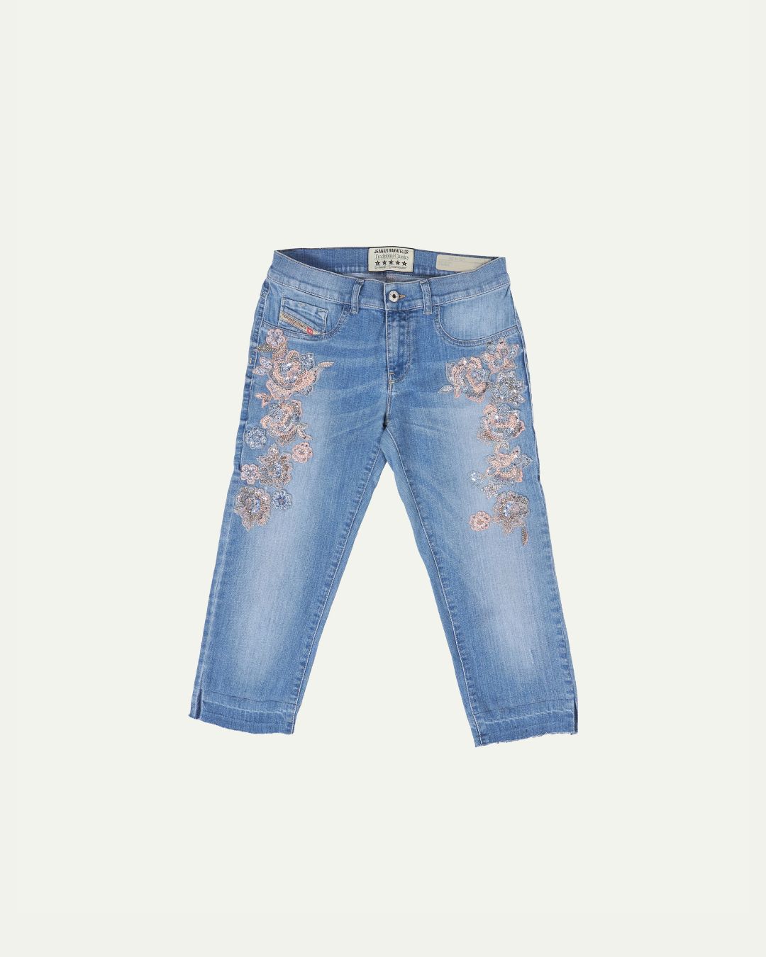 Baby Blue Diamante Capri W28