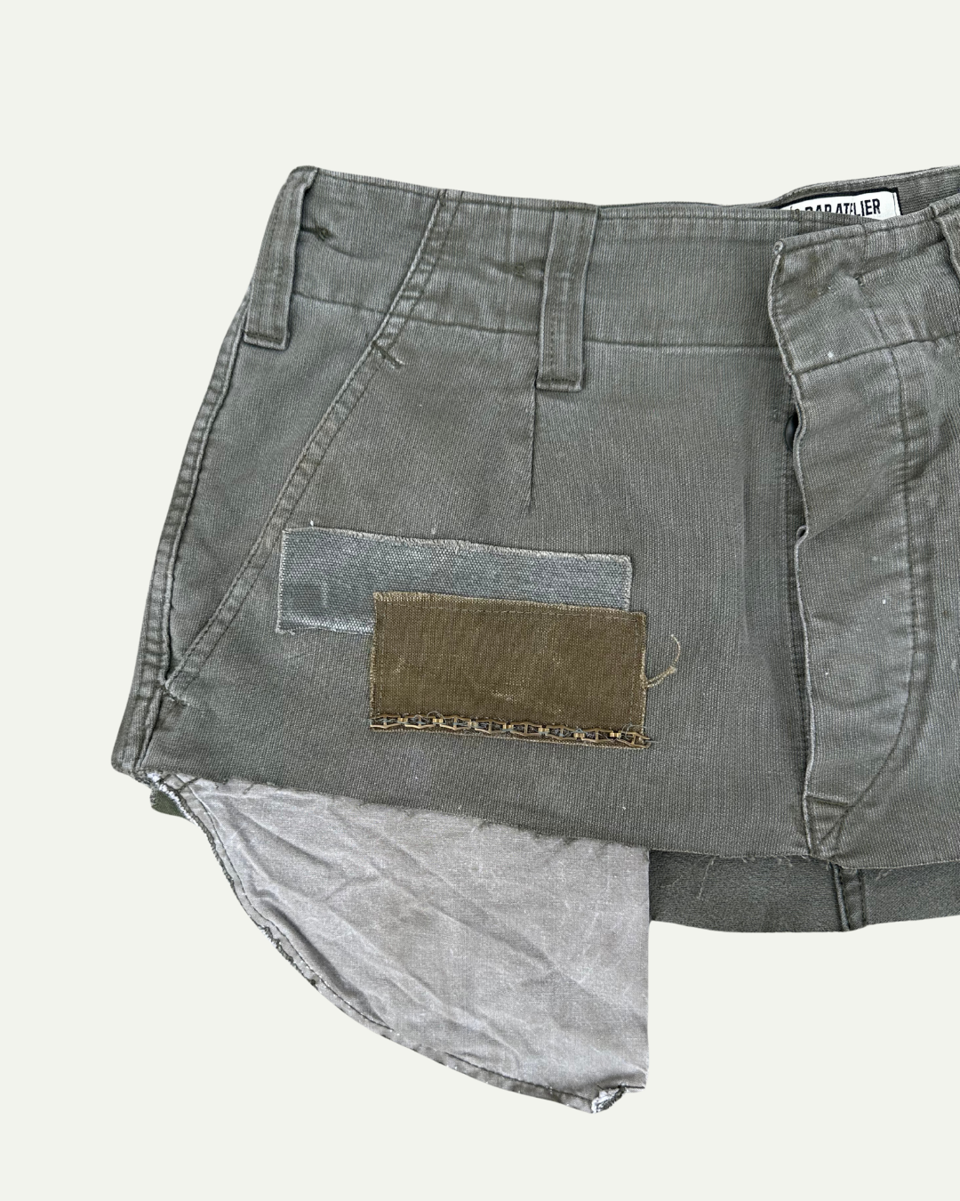 MILITIA PATCHWORK MINI SKIRT 012 - W29