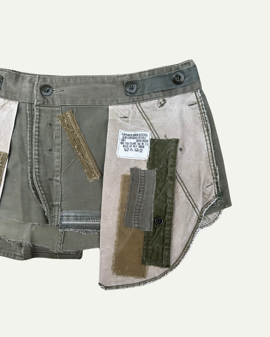 MILITIA PATCHWORK MINI SKIRT 013 - W33