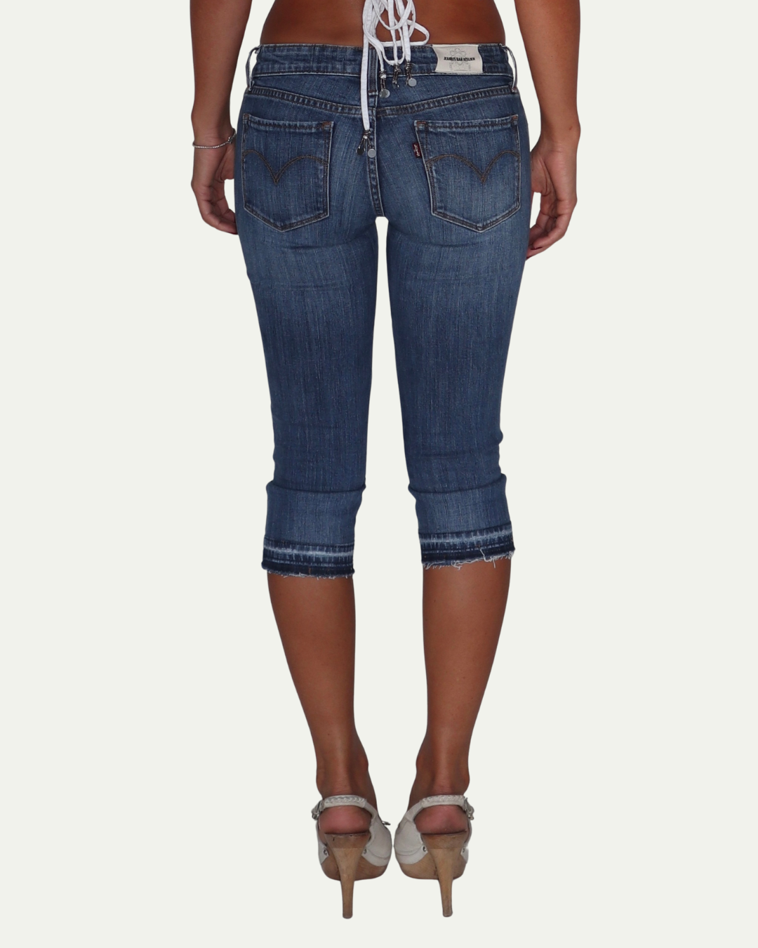 Indigo Pink Diamante Capri W28