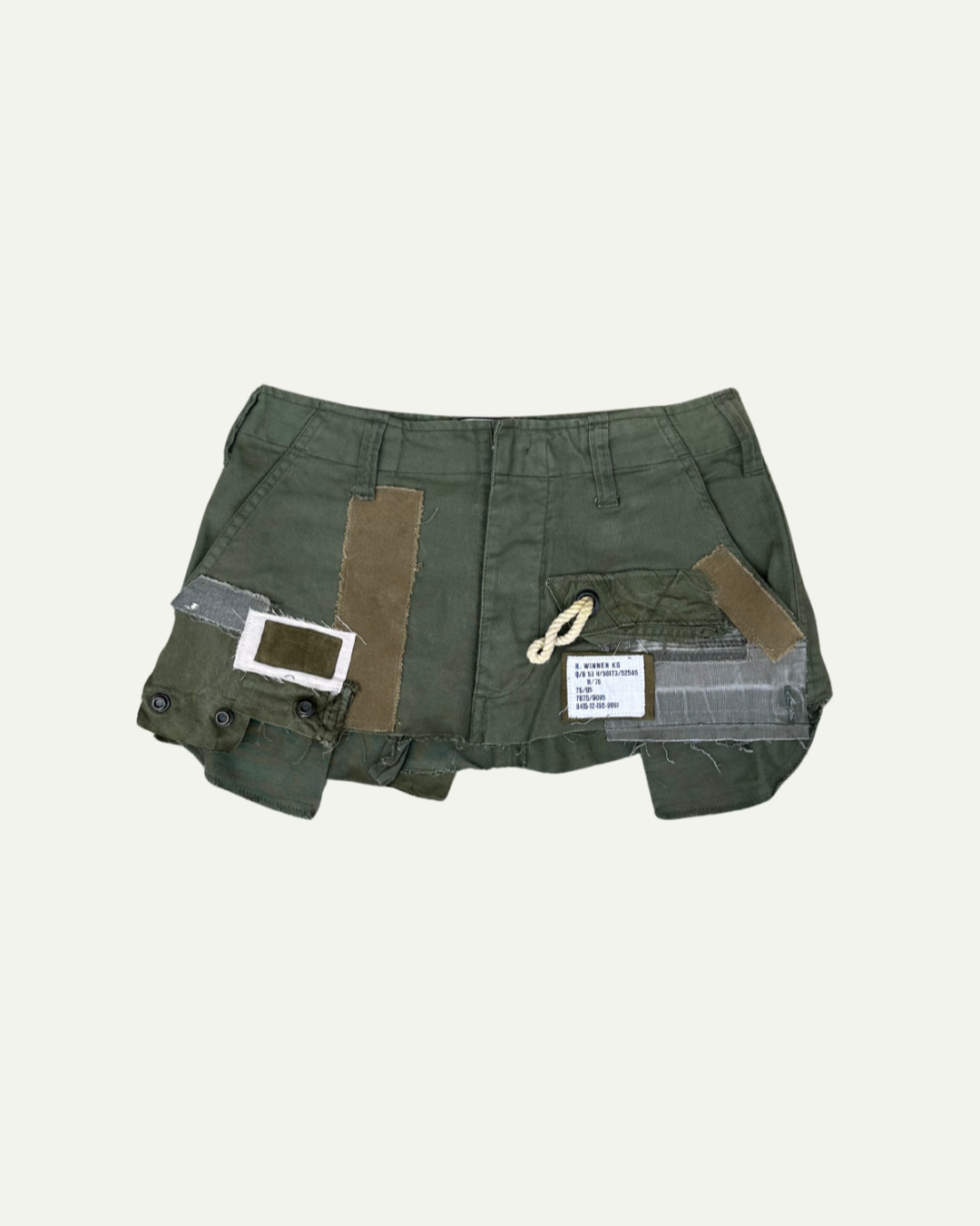 MILITIA PATCHWORK MINI SKIRT 002 - W29
