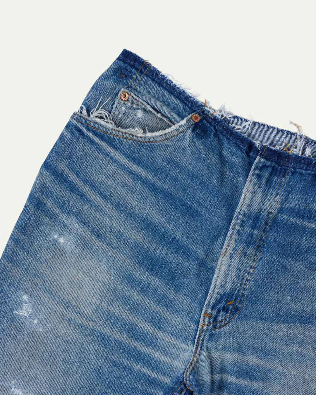 NO WAIST WHISKER FADE JEAN W34/L30