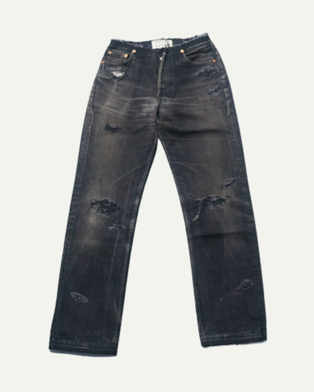 CHARCOAL FADE NO-WAIST TRASHER W26 / L30