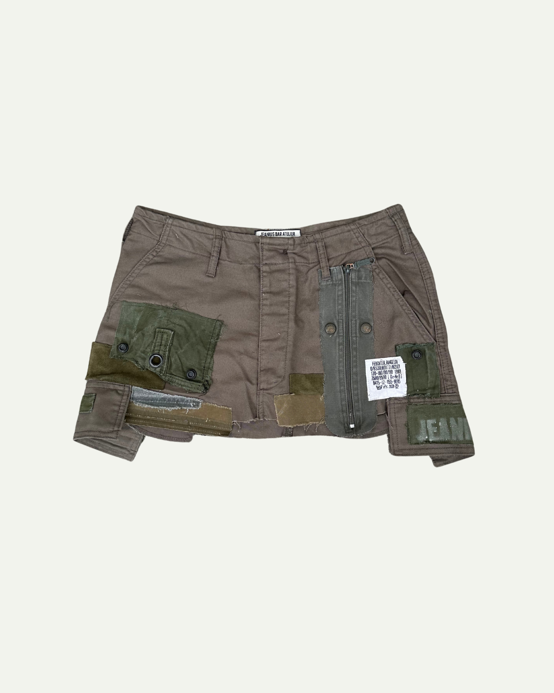 MILITIA PATCHWORK MINI SKIRT 005 - W30