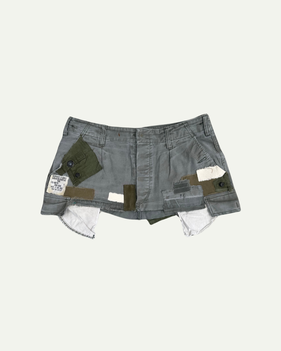 MILITIA PATCHWORK MINI SKIRT 001 - W34