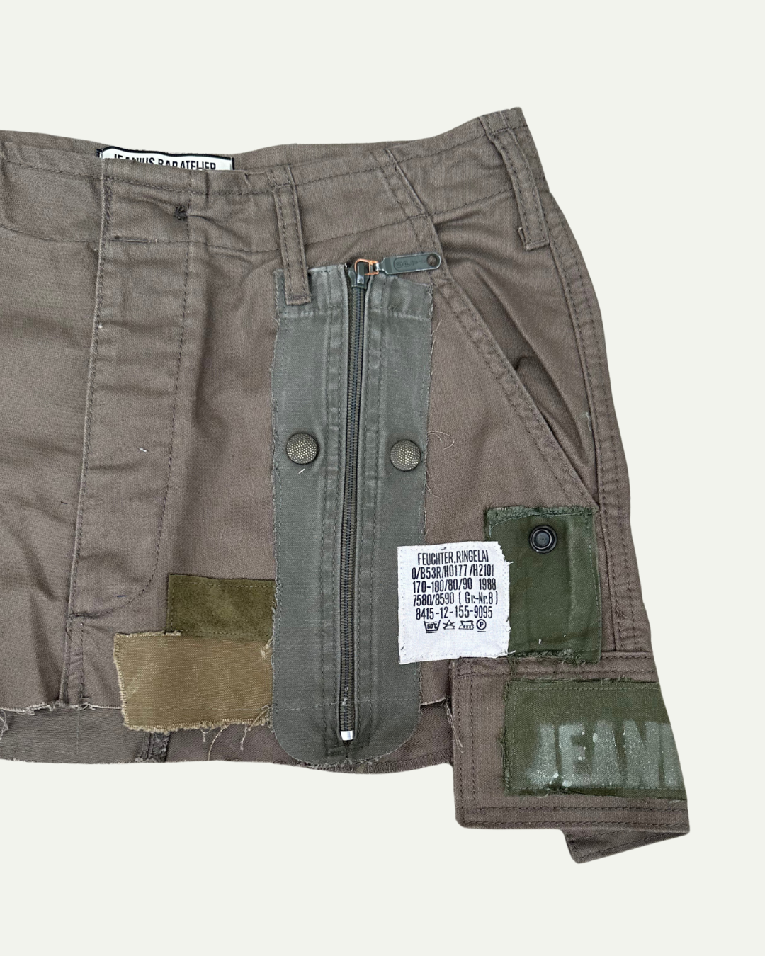 MILITIA PATCHWORK MINI SKIRT 005 - W30