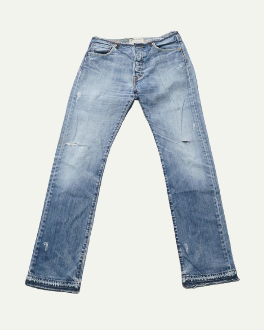 DISTRESSED NO-WAIST JEAN W30 / L33