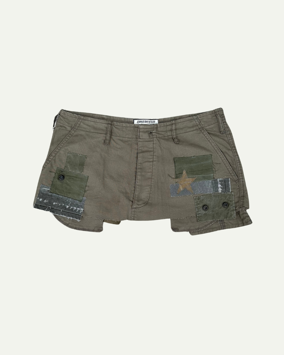 MILITIA PATCHWORK MINI SKIRT 006 - W34