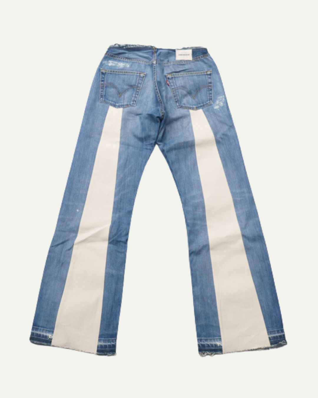 NO-WAIST PATCHED ARCH DENIM W28 / L31