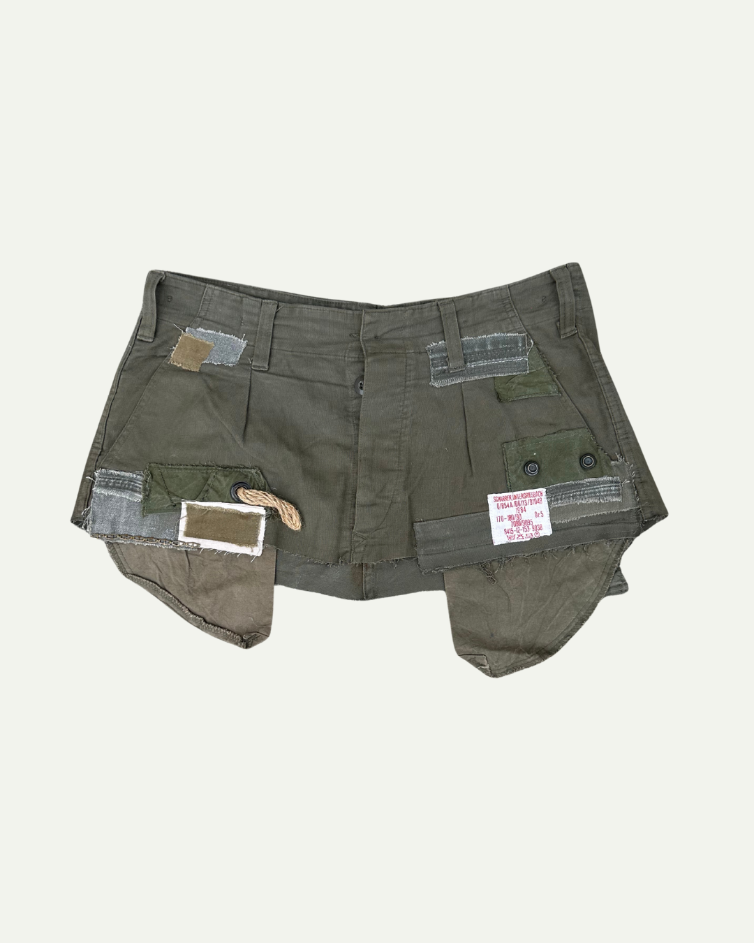 MILITIA PATCHWORK MINI SKIRT 007 - W34