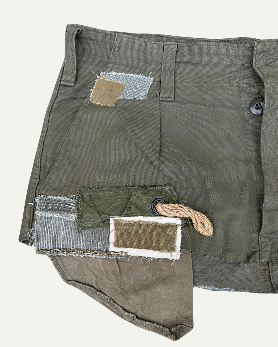 MILITIA PATCHWORK MINI SKIRT 007 - W34