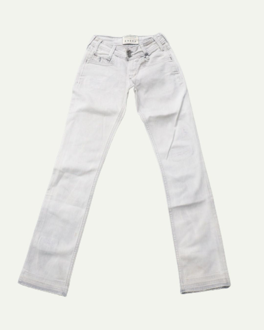 WASHED GREY LOW WAIST JEAN W25 / L31