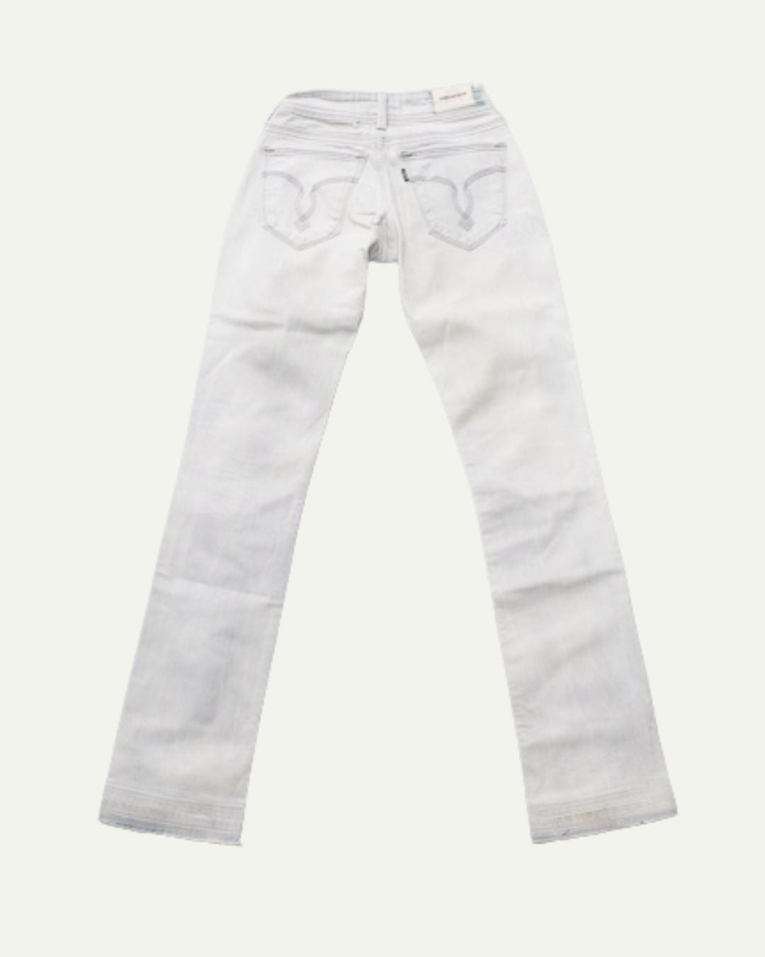 WASHED GREY LOW WAIST JEAN W25 / L31