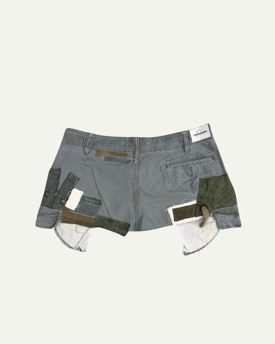 MILITIA PATCHWORK MINI SKIRT 001 - W34