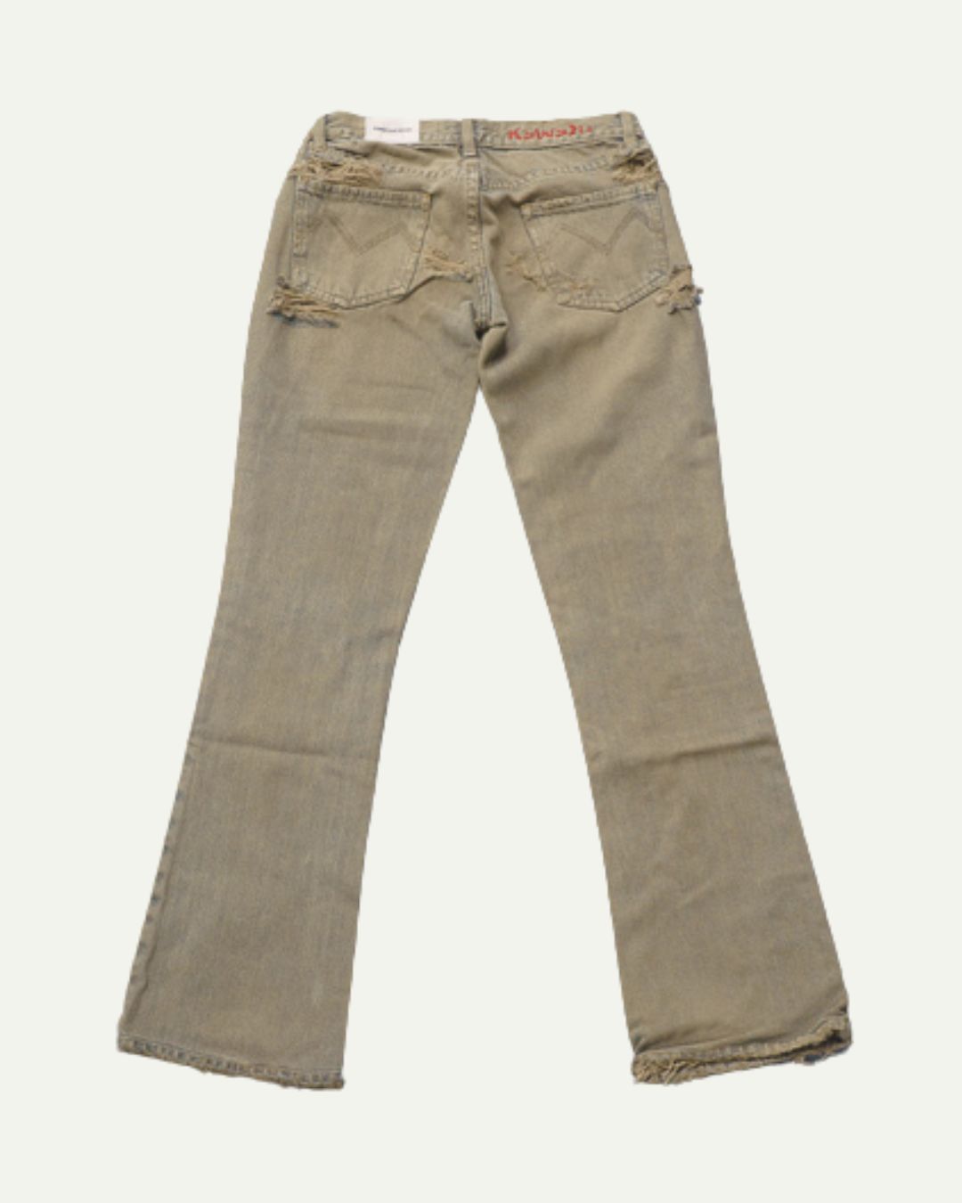 SANDWASH DISTRESSED BOOTCUT DENIM W27 / L30