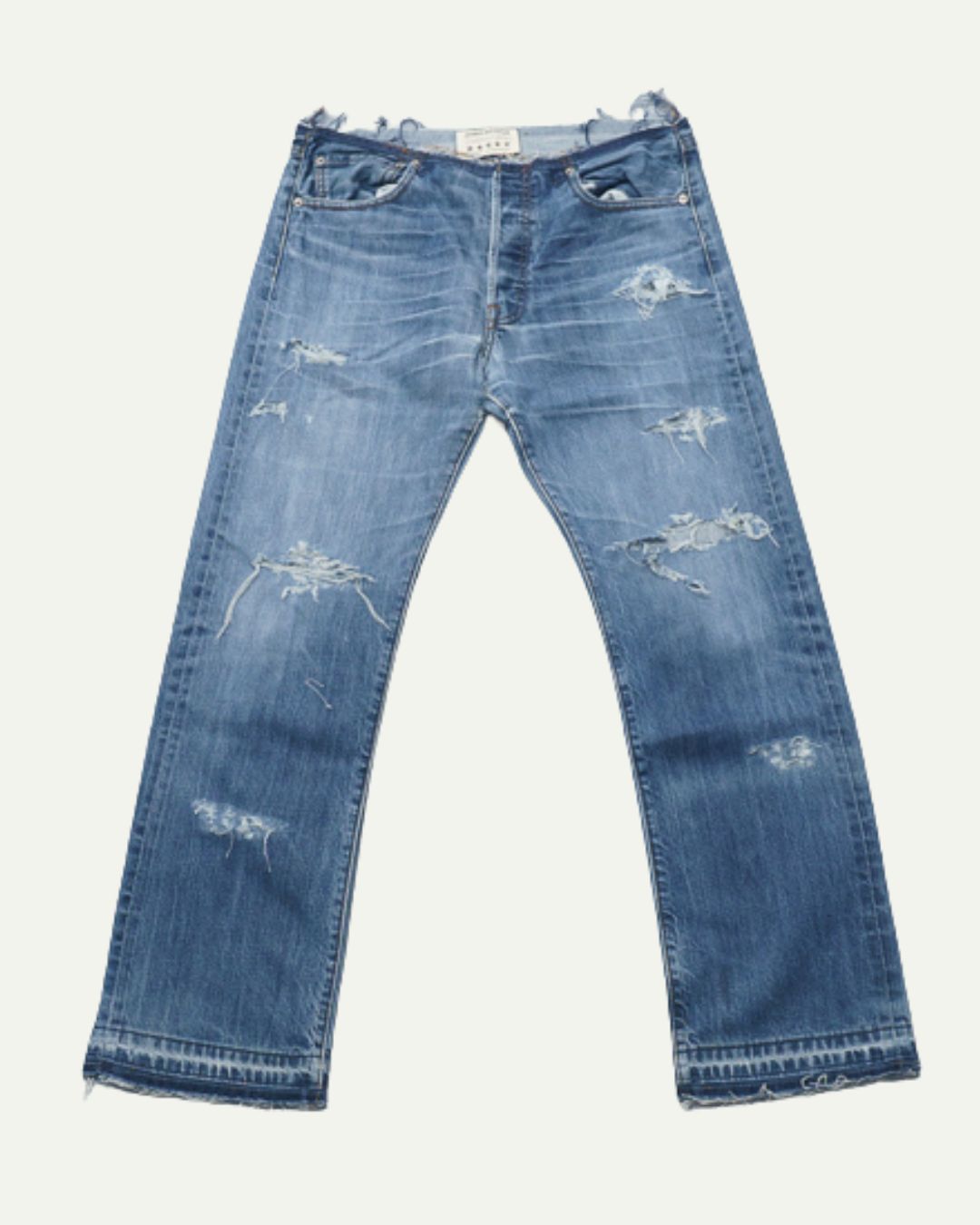 WHISKER FADE NO-WAIST TRASHER DENIM W34 / L30