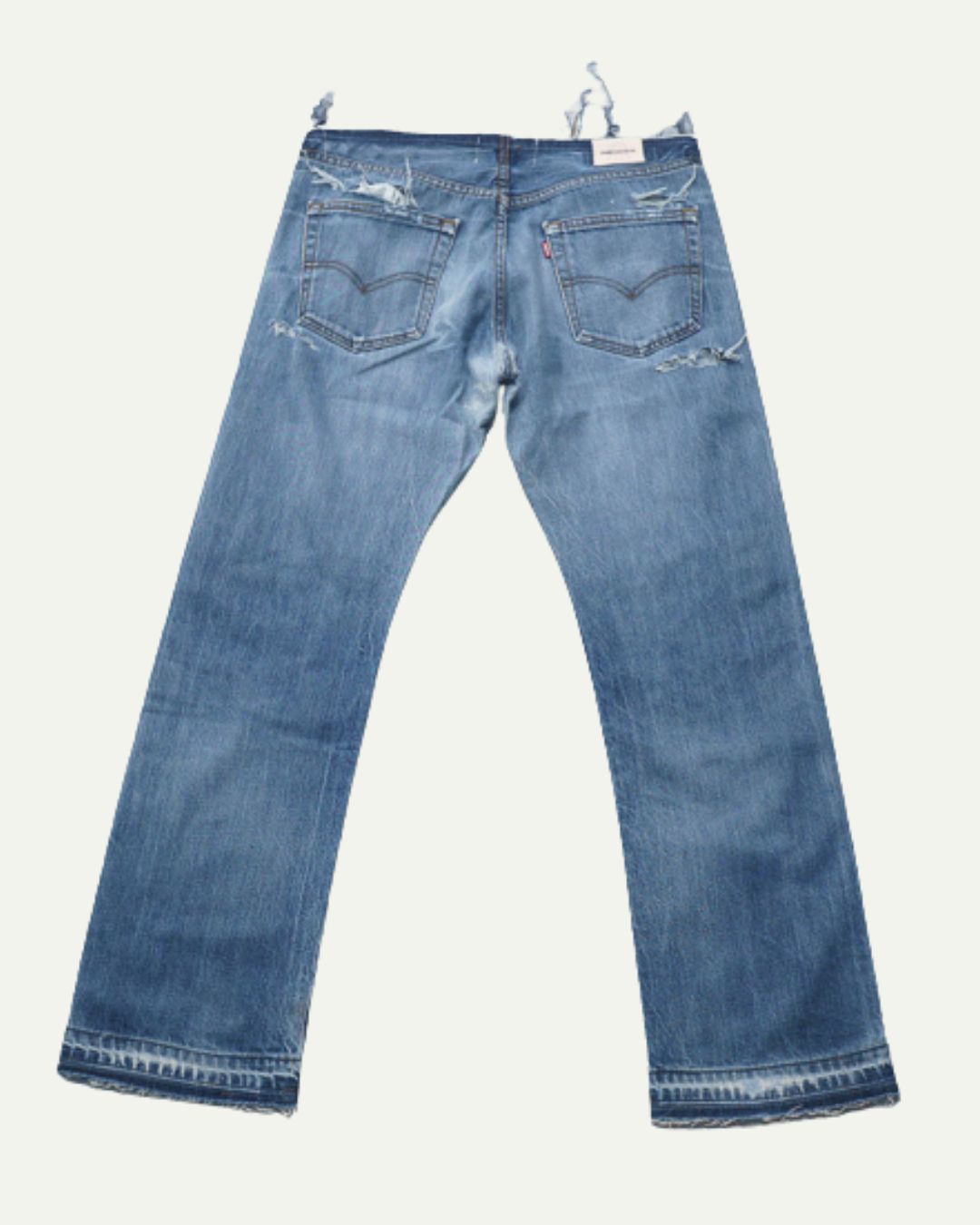 WHISKER FADE NO-WAIST TRASHER DENIM W34 / L30