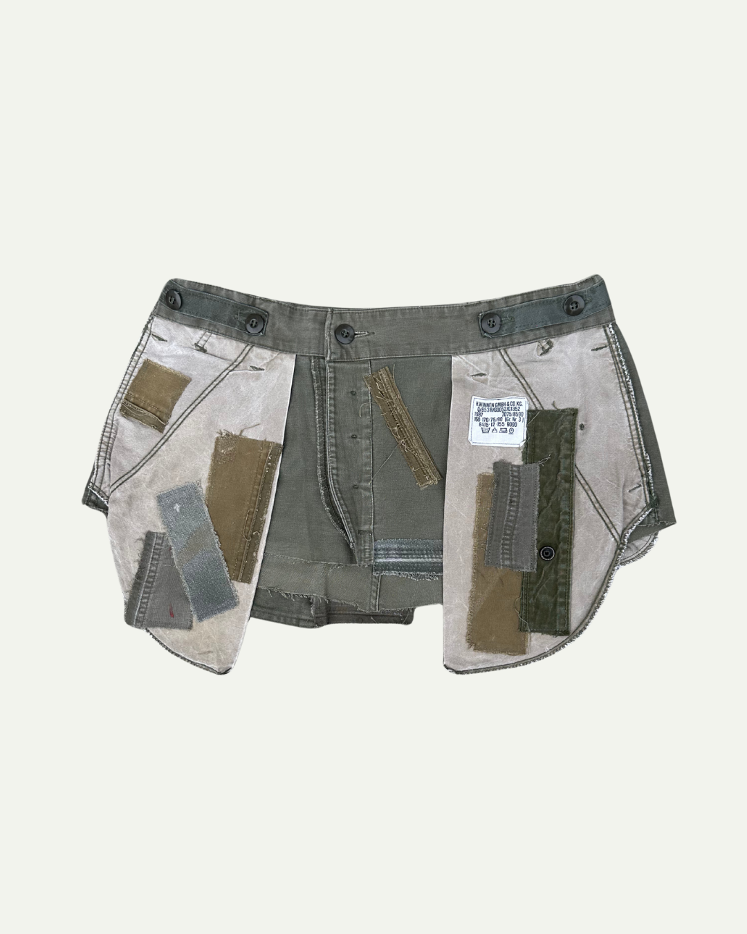 MILITIA PATCHWORK MINI SKIRT 013 - W33