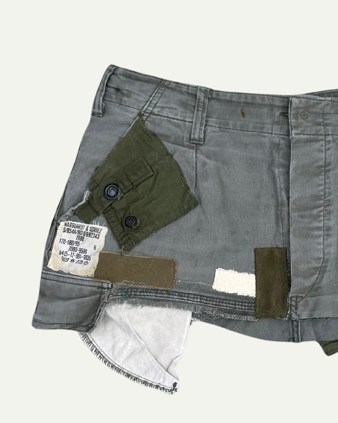 MILITIA PATCHWORK MINI SKIRT 001 - W34