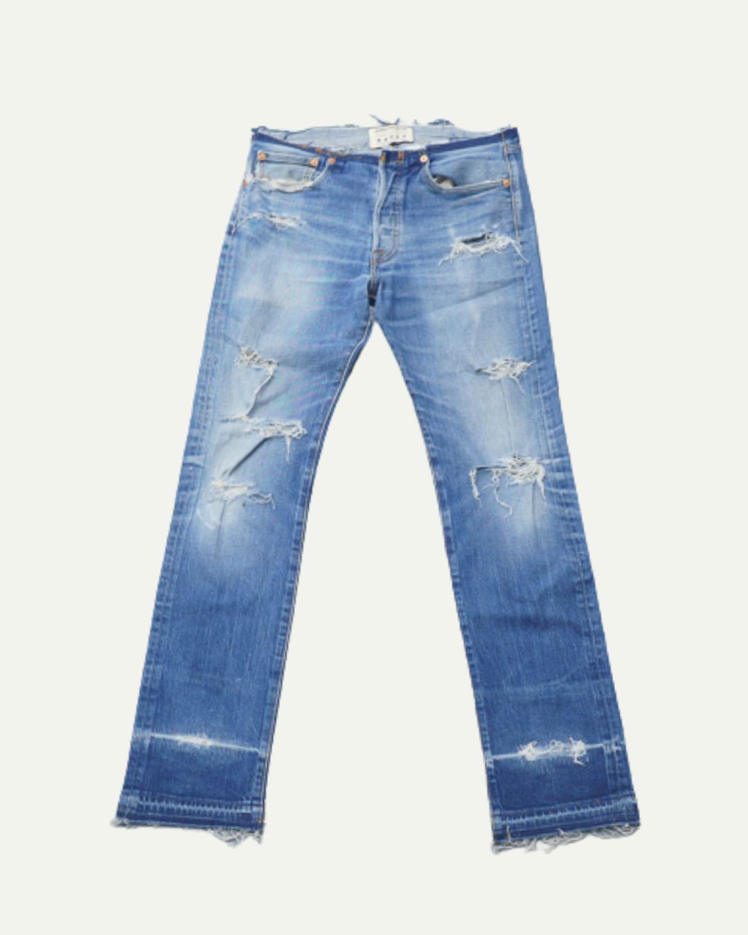 BLUE FADE NO-WAIST TRASHER DENIM W32 / L32