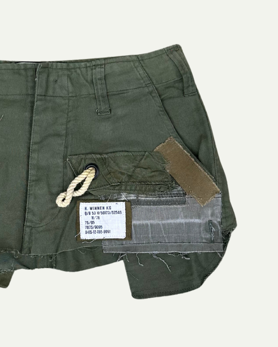 MILITIA PATCHWORK MINI SKIRT 002 - W29