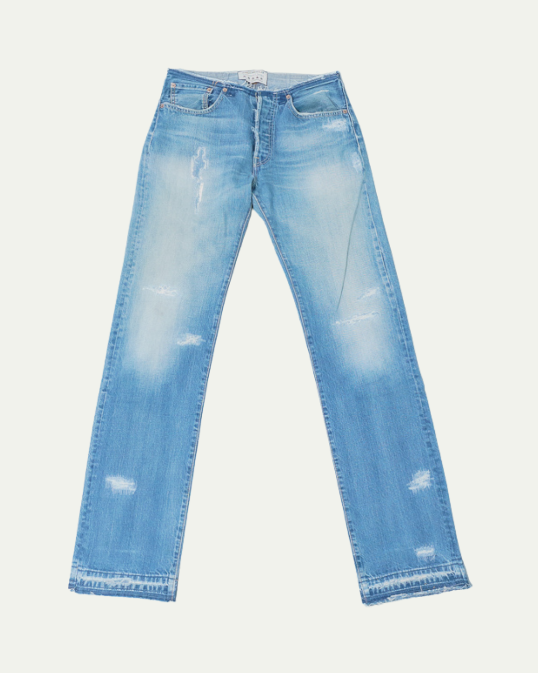 NO-WAIST PATCHED DENIM W31 / L35