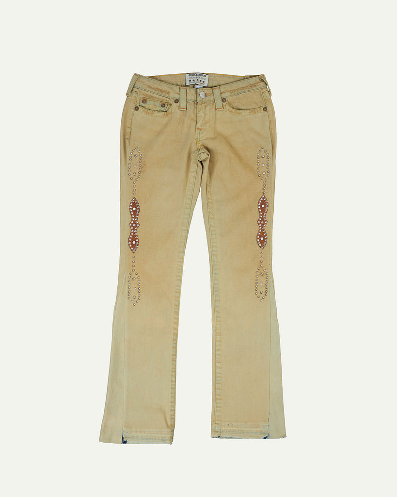 【AAKAM】Western Studded Denim Pants Aakam western studded denim pants, size 2 on Bunjang Global