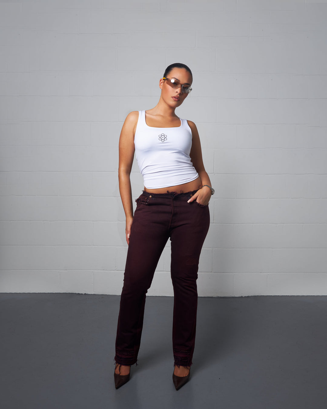 MERLOT NO-WAIST FLAIR JEAN 010