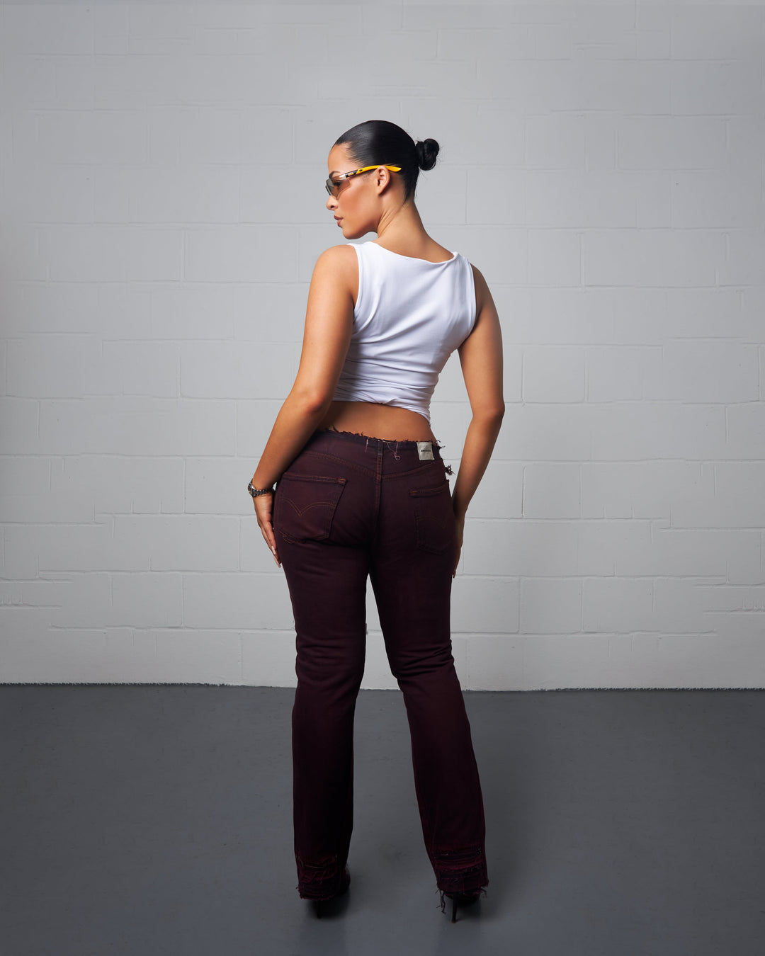 MERLOT NO-WAIST FLAIR JEAN 010