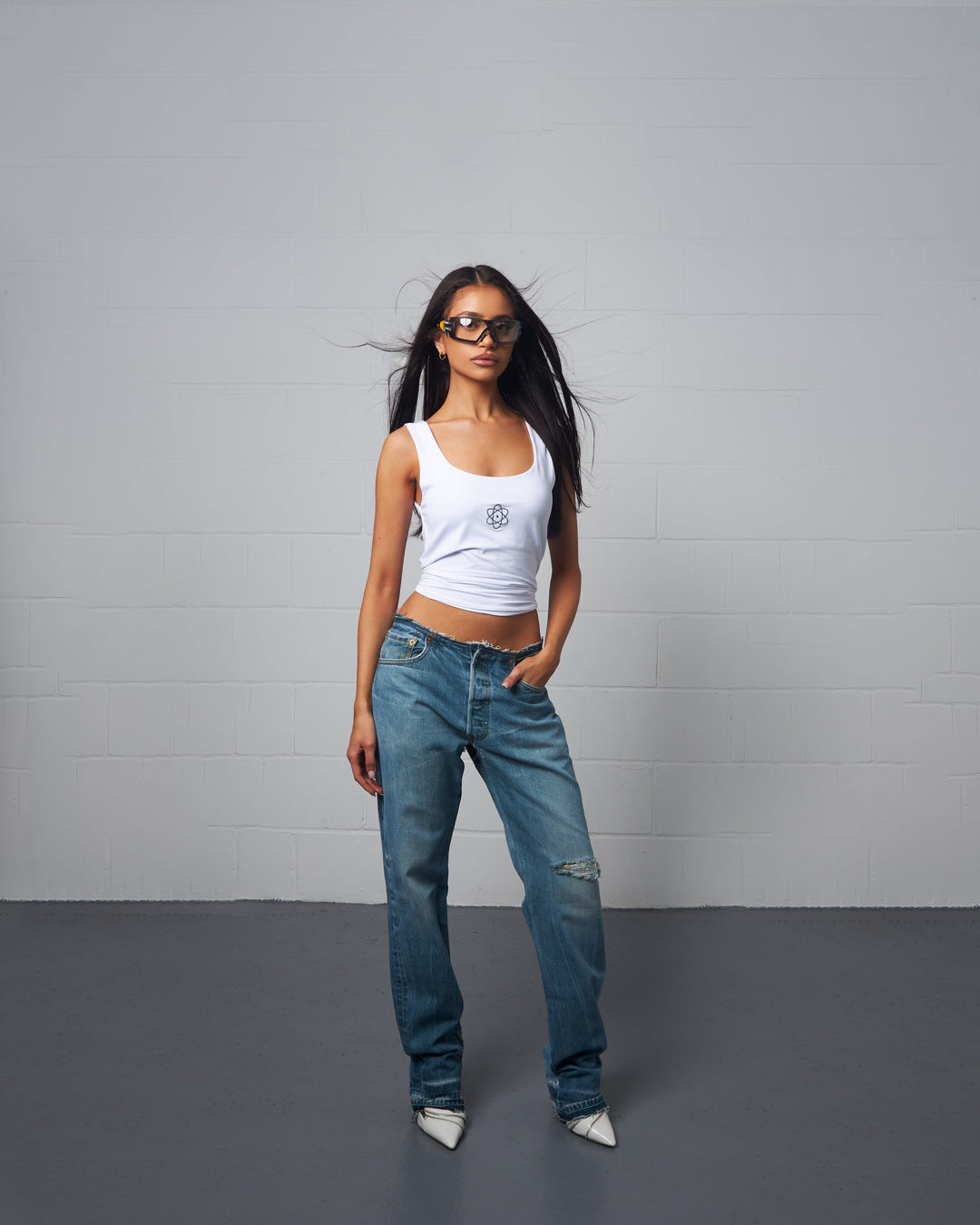CLASSIC BLUE NO-WAIST JEAN 015