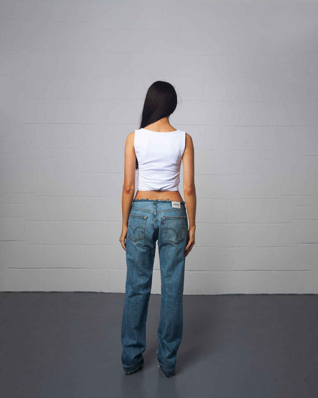 CLASSIC BLUE NO-WAIST JEAN 015