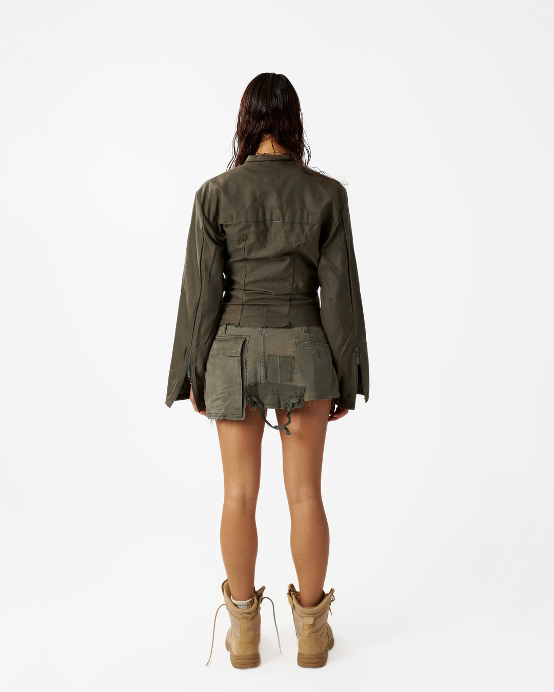 MILITIA PATCHWORK FITTED JACKET 004
