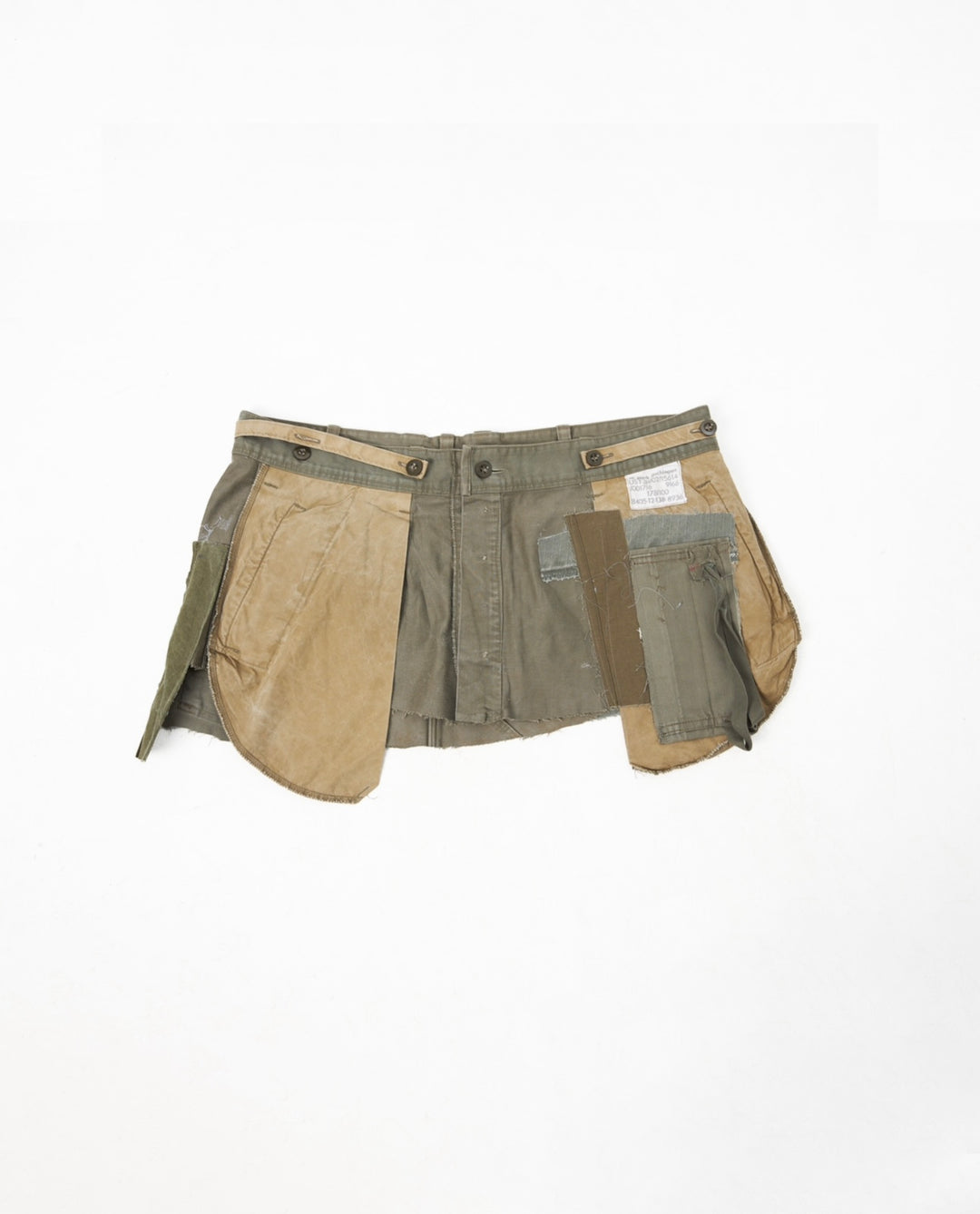 MILITIA PATCHWORK MINI SKIRT 003