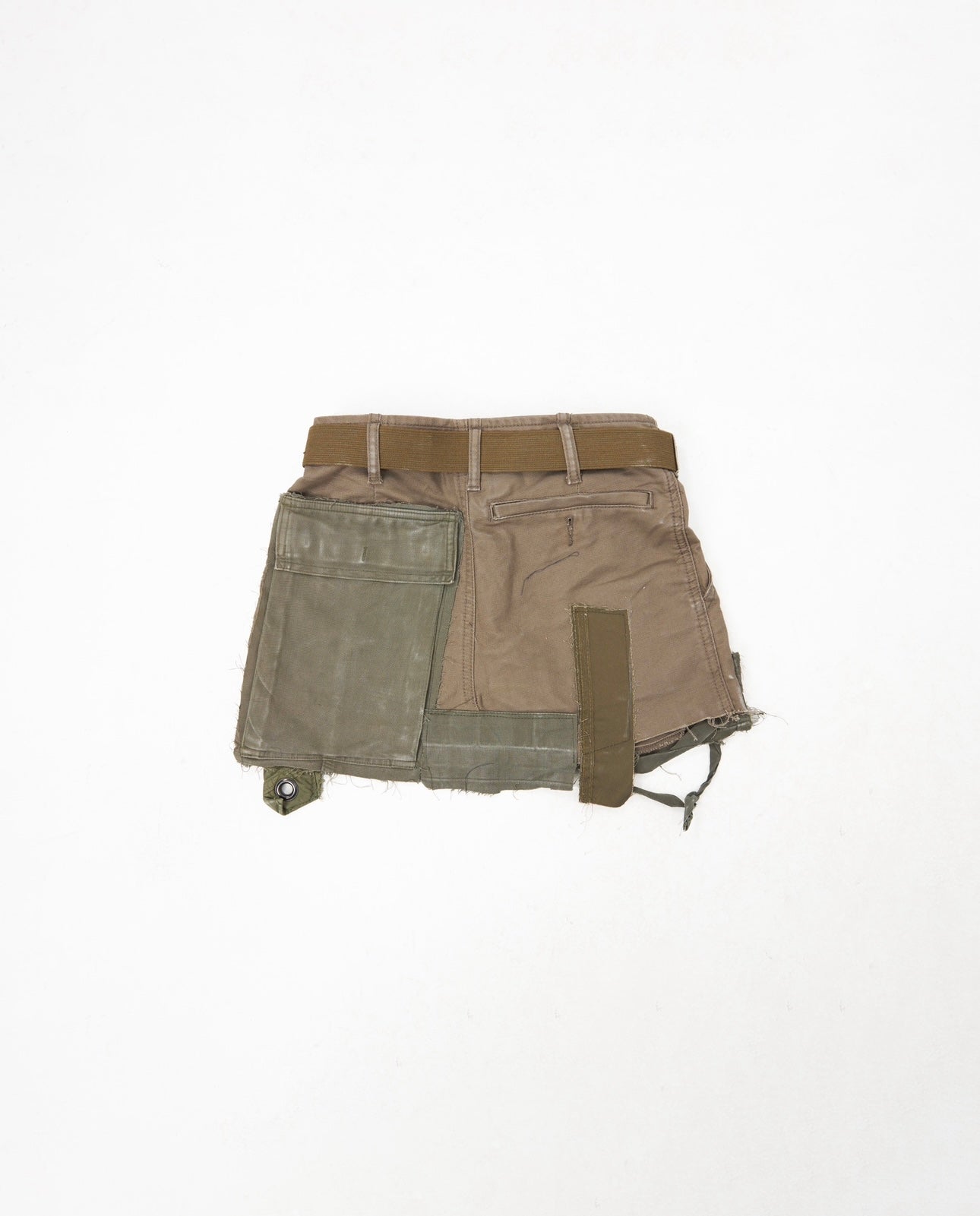 MILITIA PATCHWORK MINI SKIRT 004