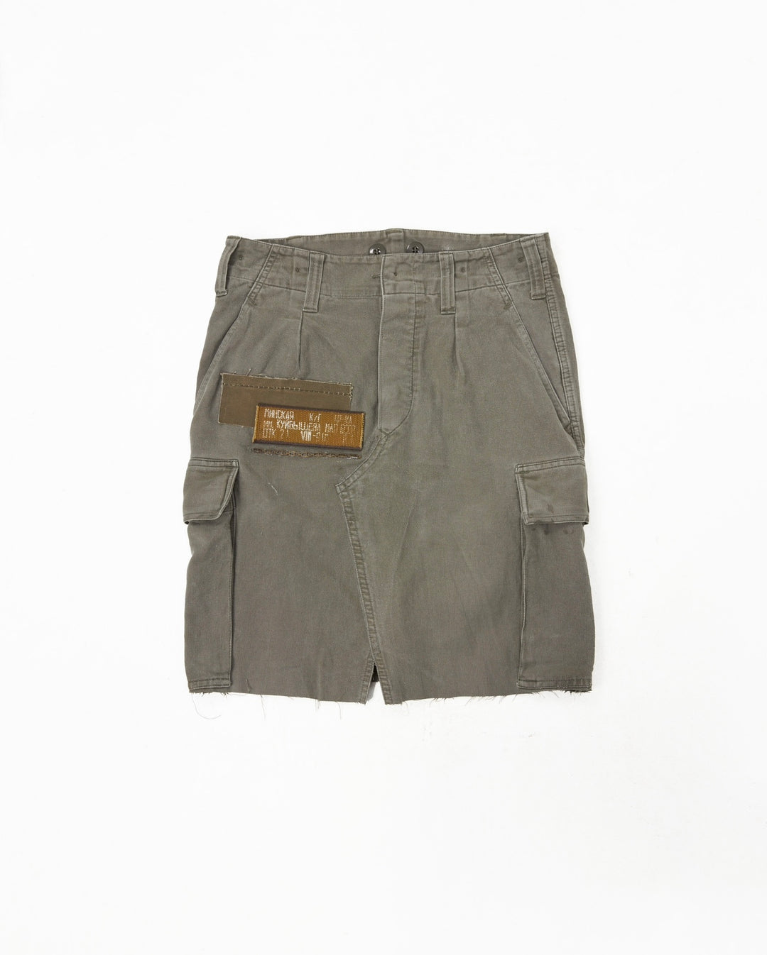MILITIA PATCHWORK MIDI SKIRT 001