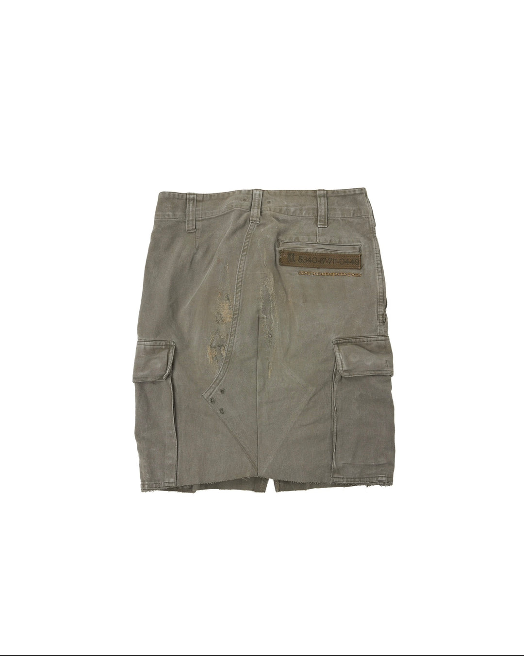 MILITIA PATCHWORK MIDI SKIRT 001