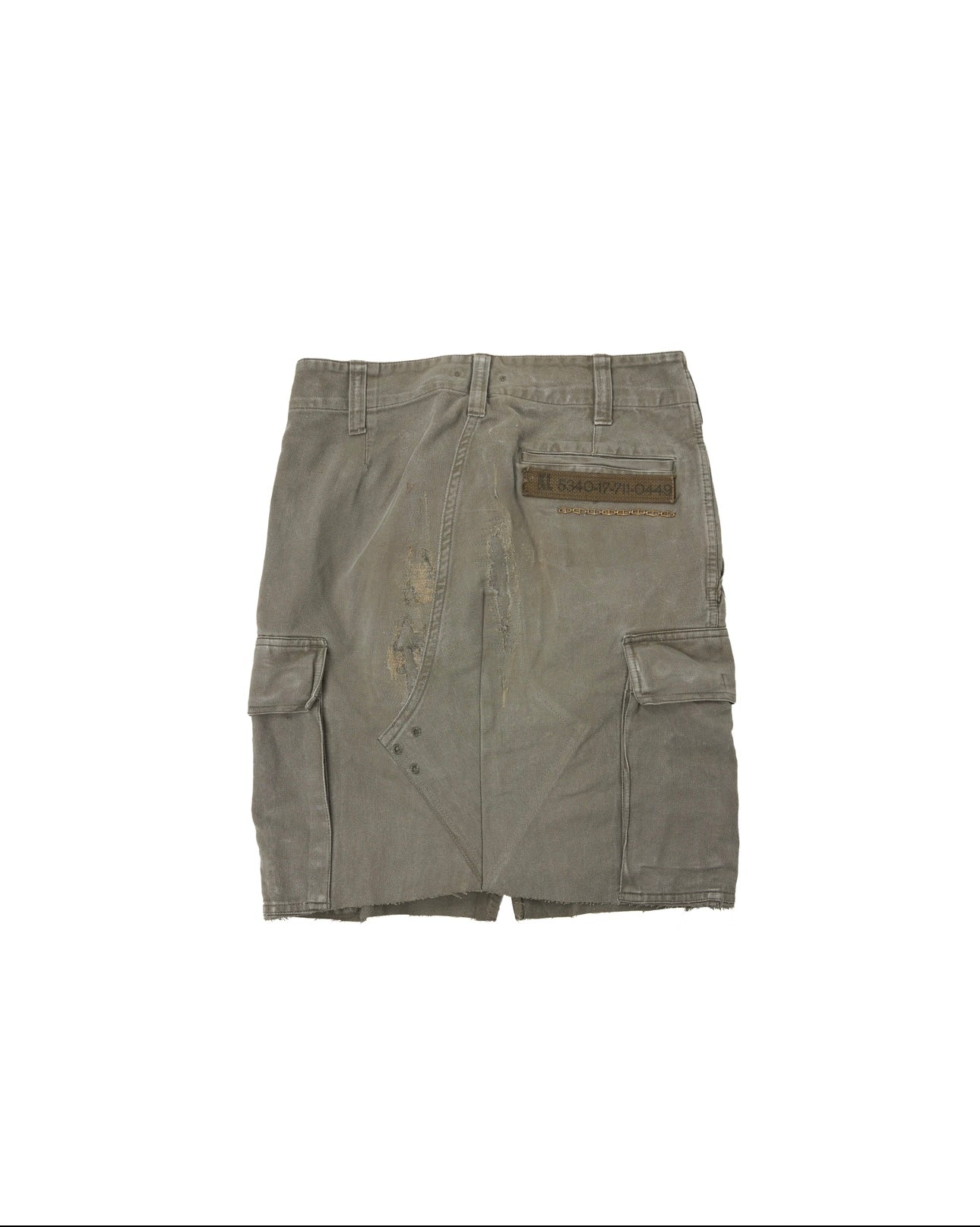 MILITIA PATCHWORK MIDI SKIRT 001