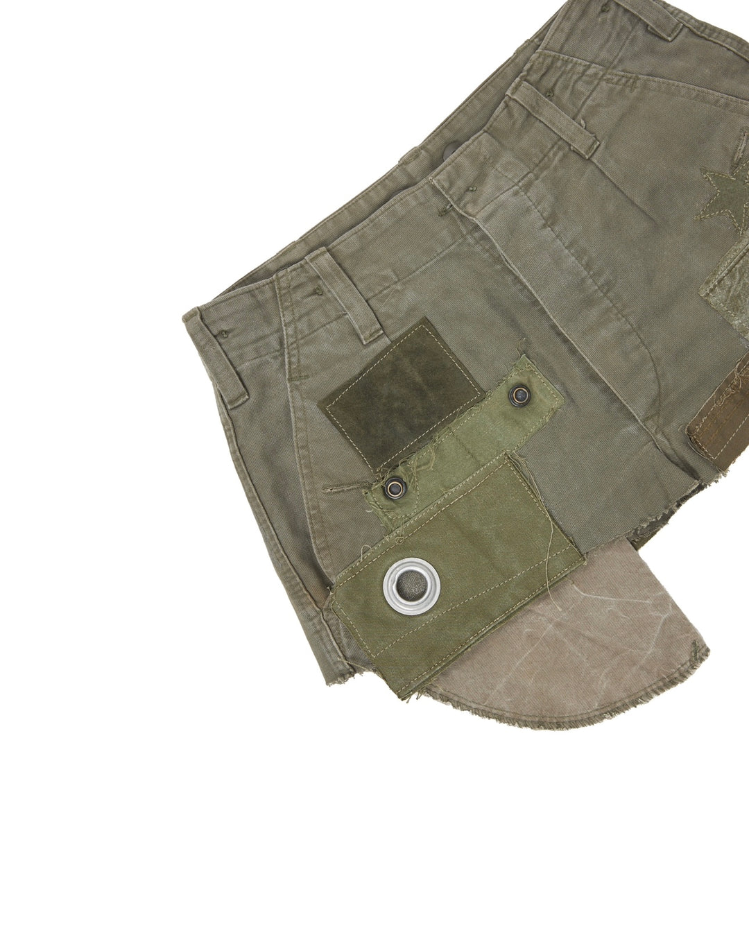 MILITIA PATCHWORK MINI SKIRT 005