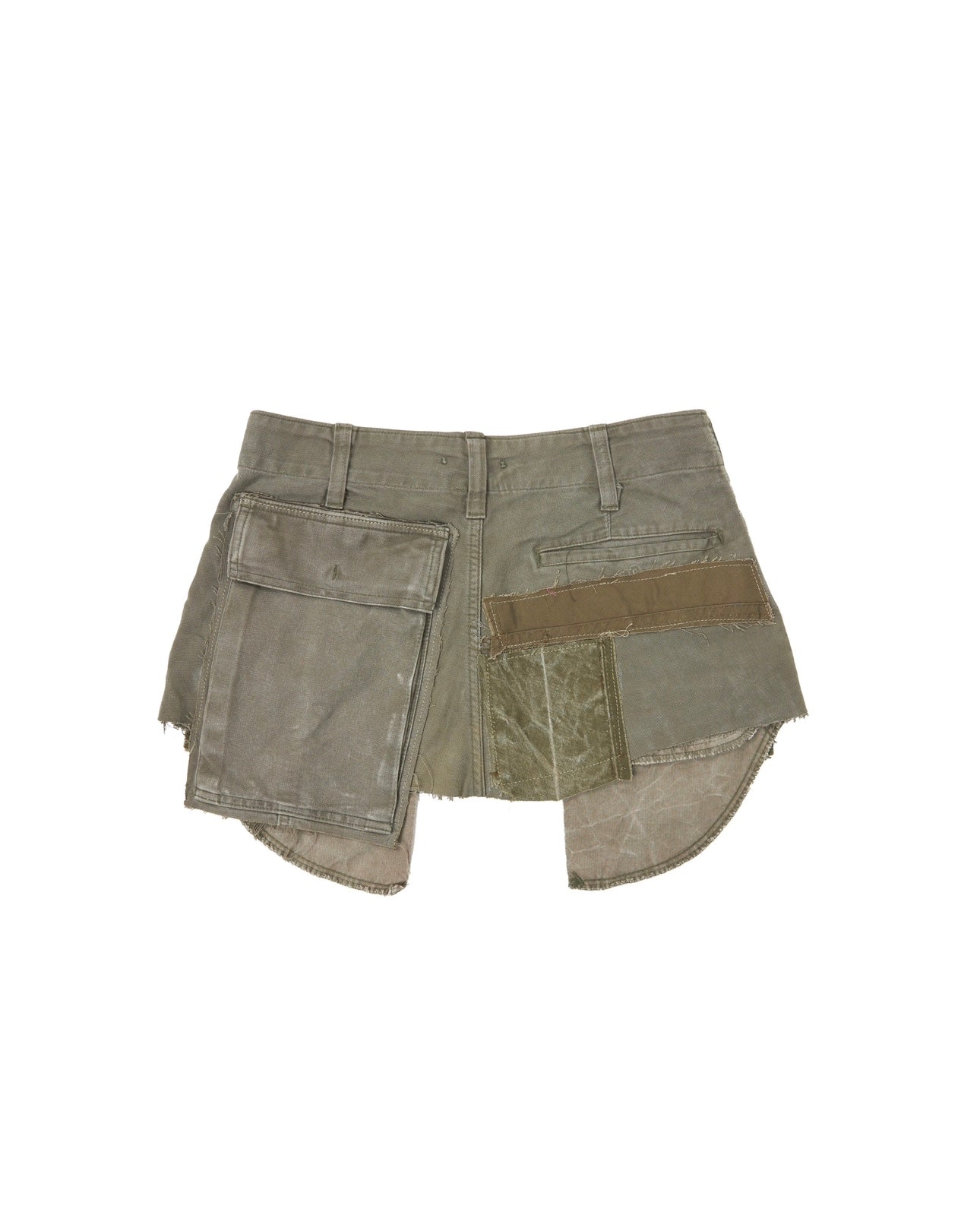 MILITIA PATCHWORK MINI SKIRT 005
