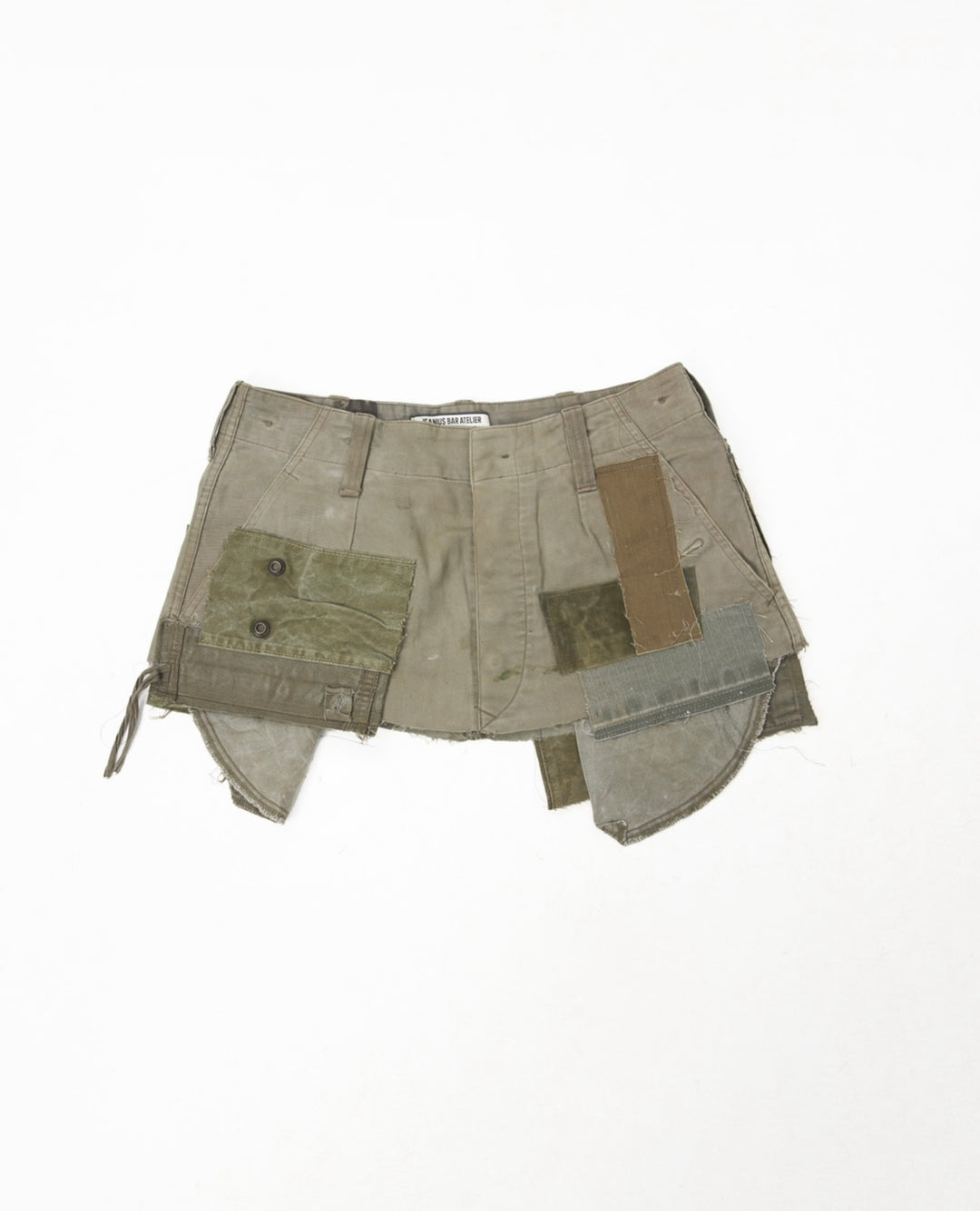 MILITIA PATCHWORK MINI SKIRT 006
