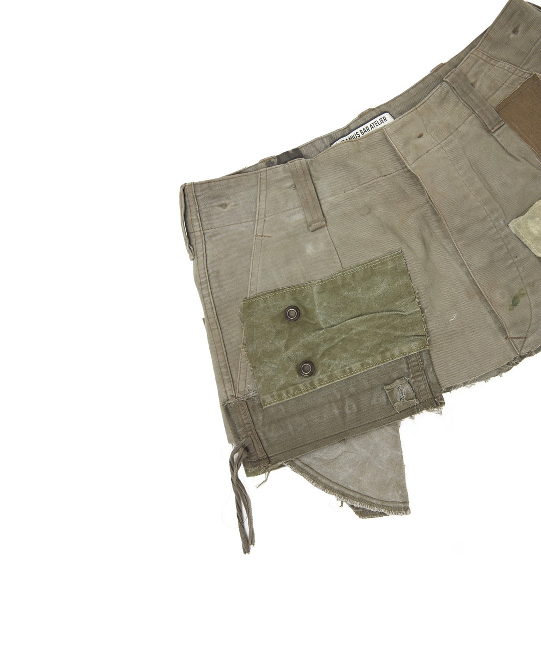 MILITIA PATCHWORK MINI SKIRT 006