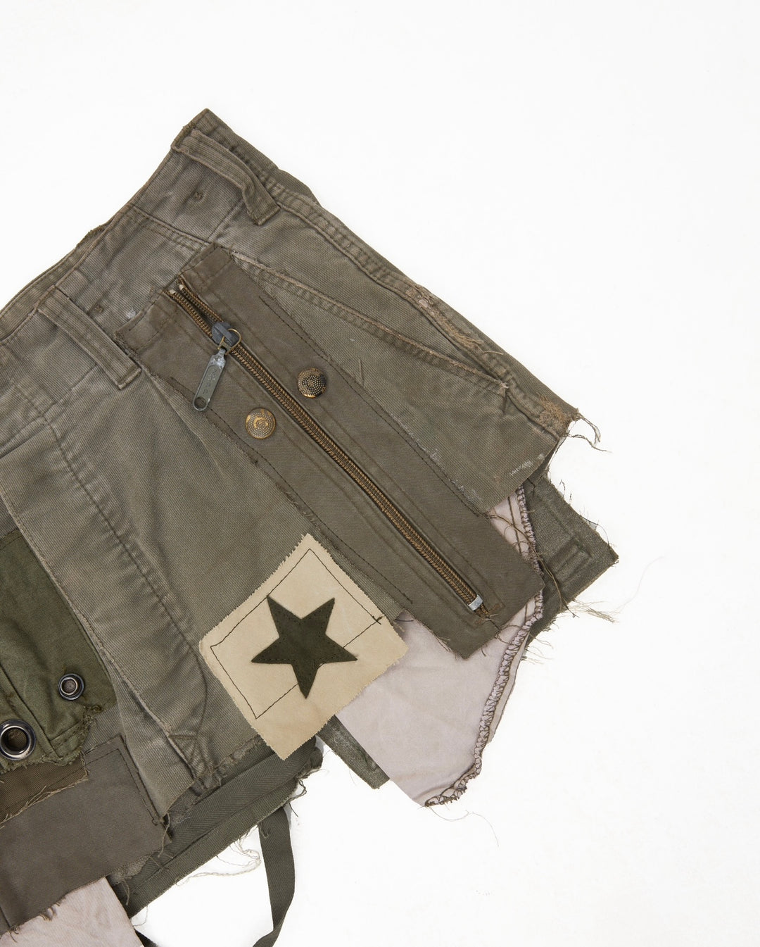 MILITIA PATCHWORK MINI SKIRT 007