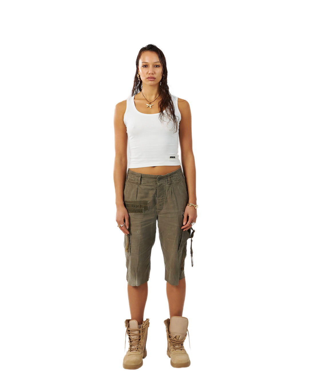 MILITIA PATCHWORK JORTS 001