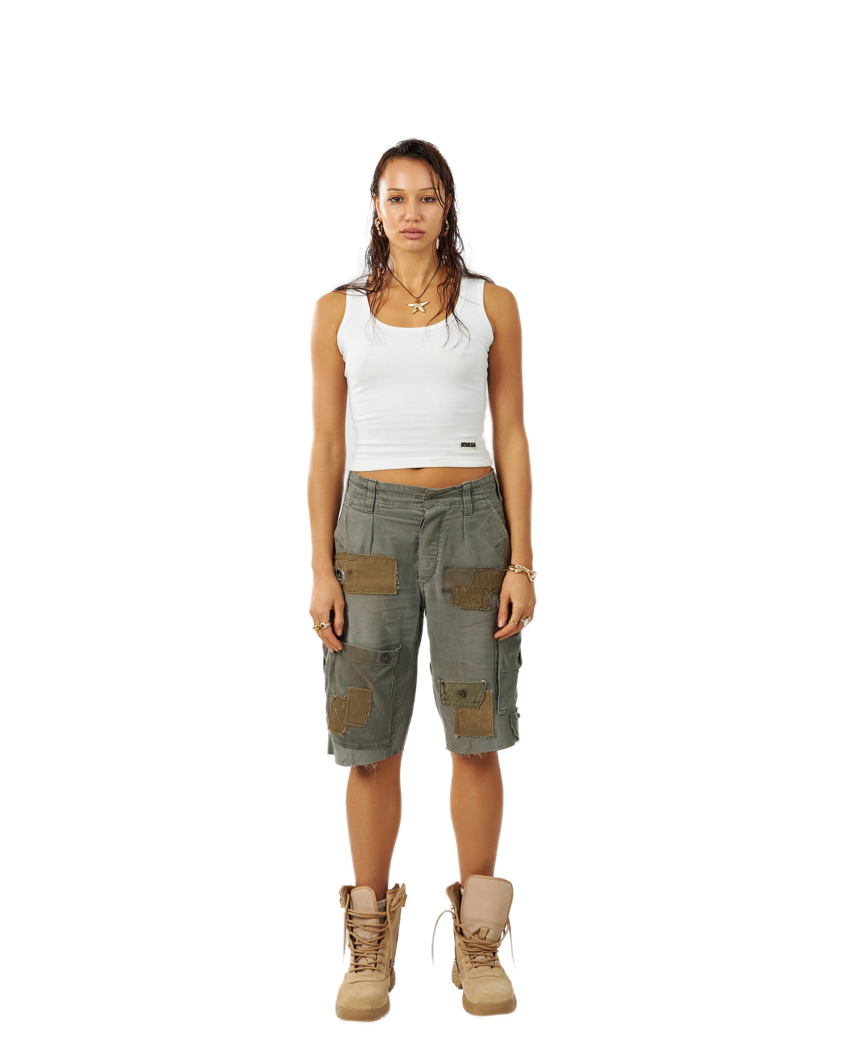 MILITIA PATCHWORK JORTS 002